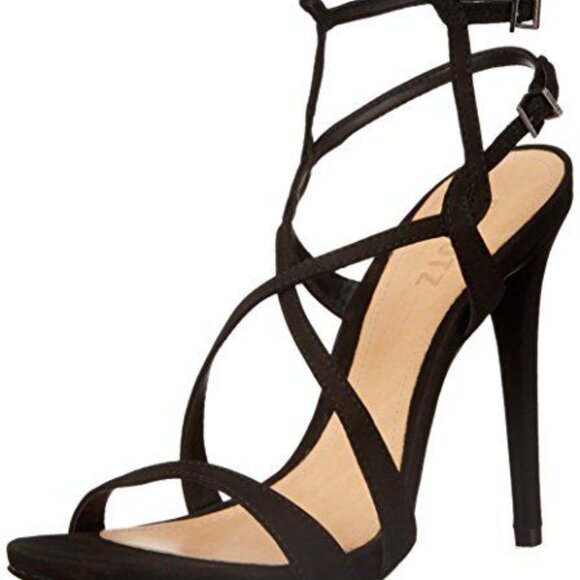 Schutz Women's Maggy Double ankle strap sandal - black - size 10B - Picture 1 of 12